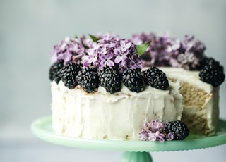 round white icing covered cake