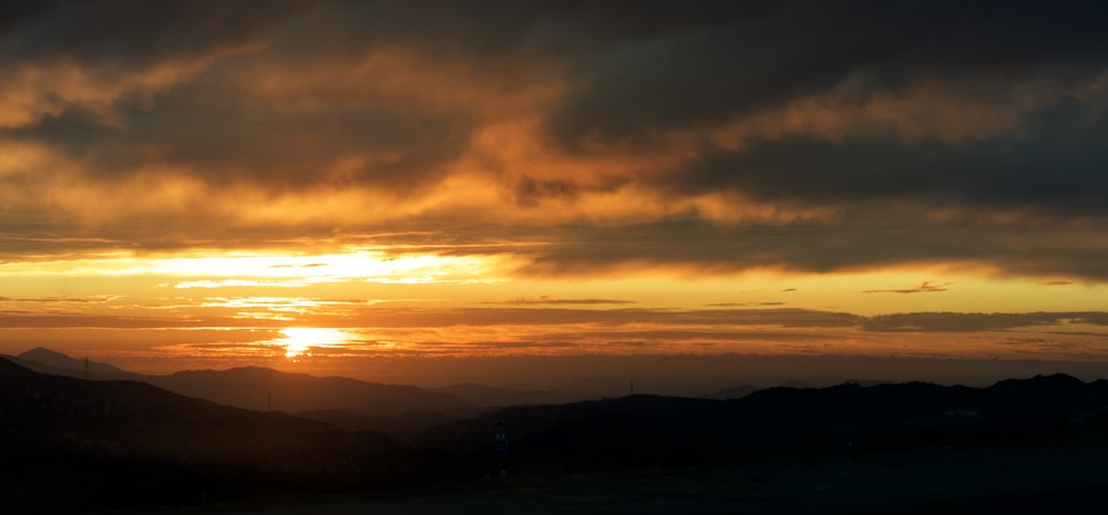 mountains during golden hour