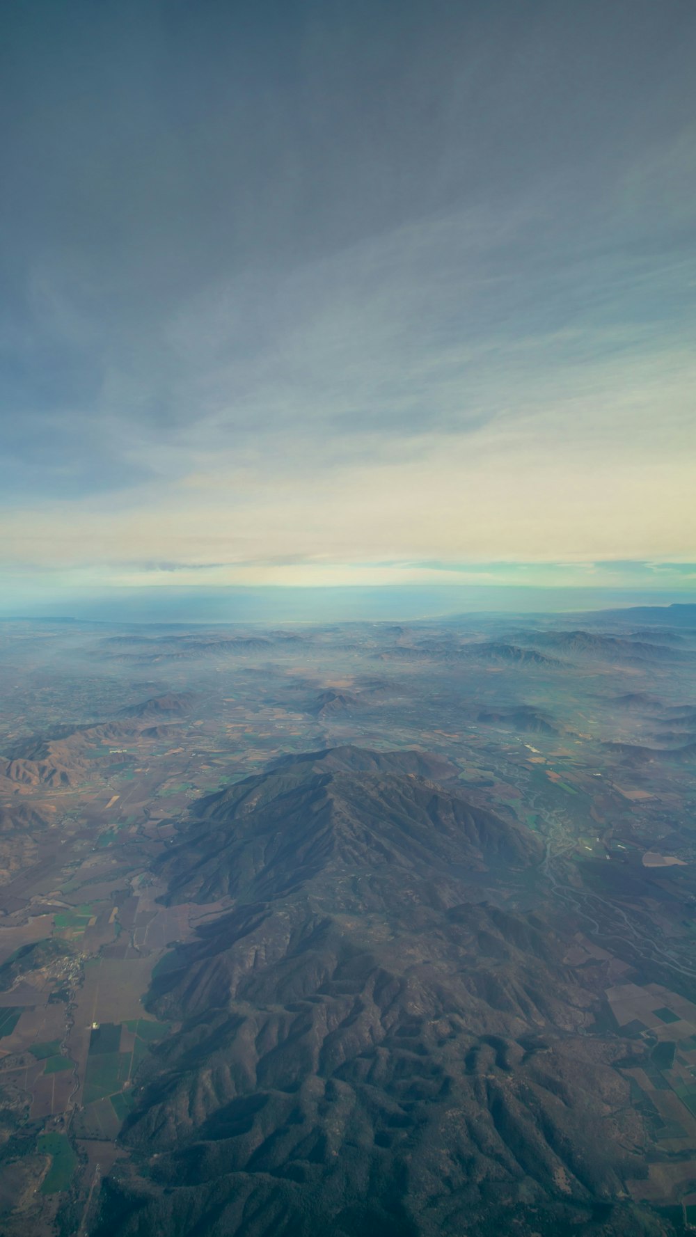 aerial photo of mountains