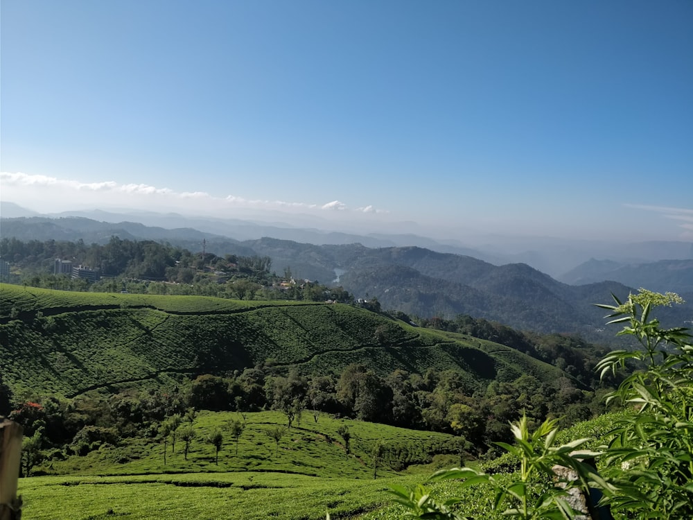 Cordilheira sob o céu azul