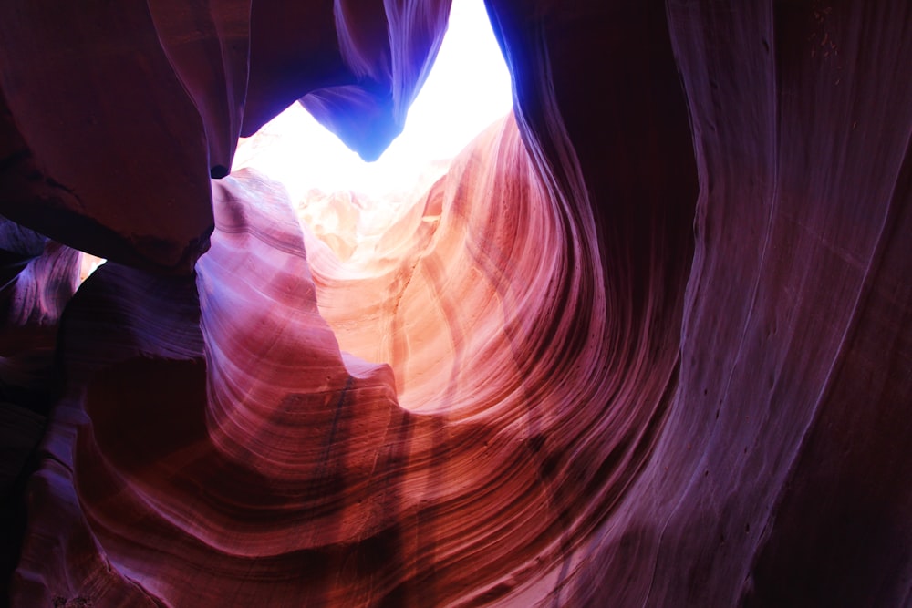 light through canyon