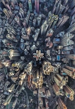 aerial photography of buildings