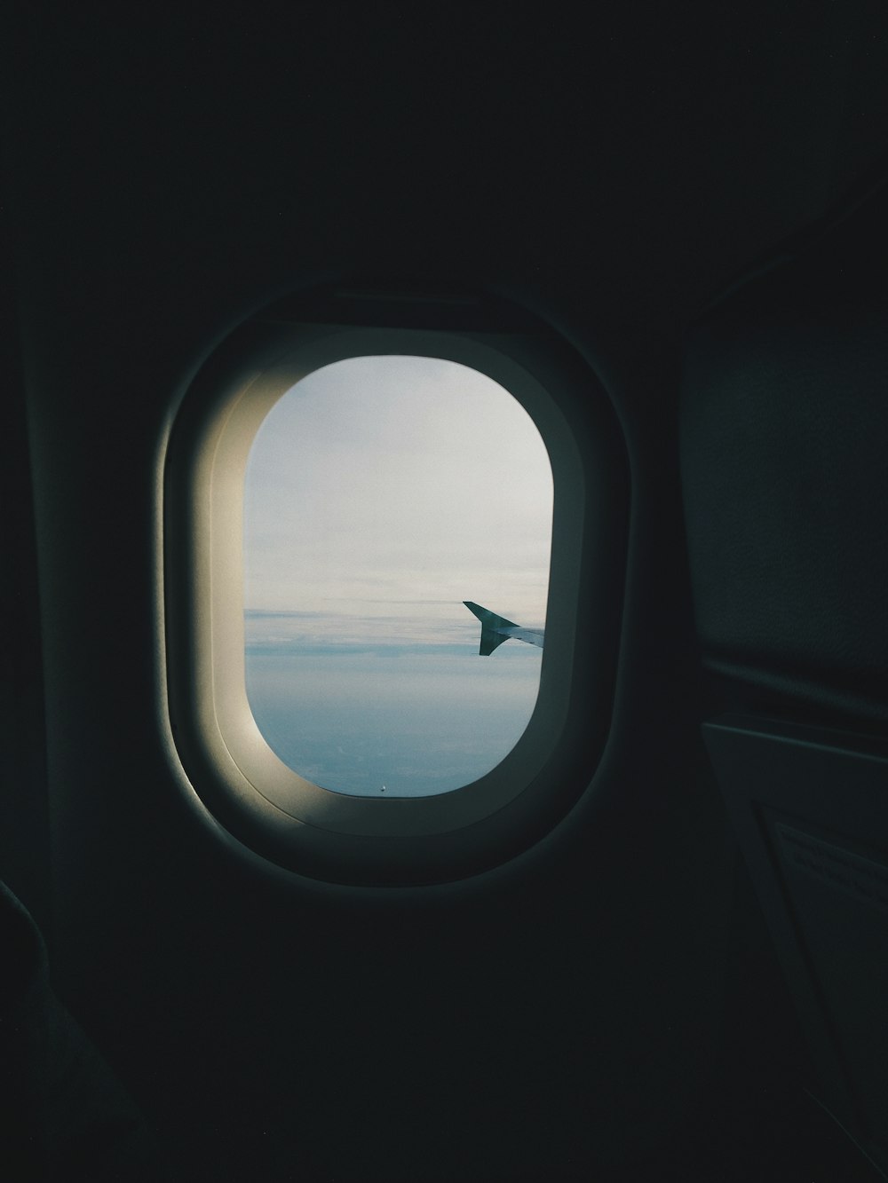 white plane window