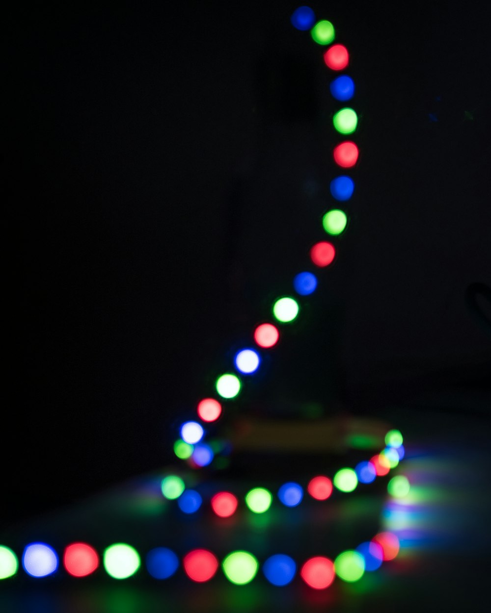 multicolored string lights