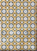 yellow and white floral textile