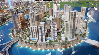 white high-rise buildings