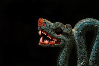 gray dragon figurine