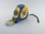 blue and yellow measuring tape