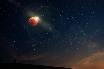 planet illustration eclipse zoom background