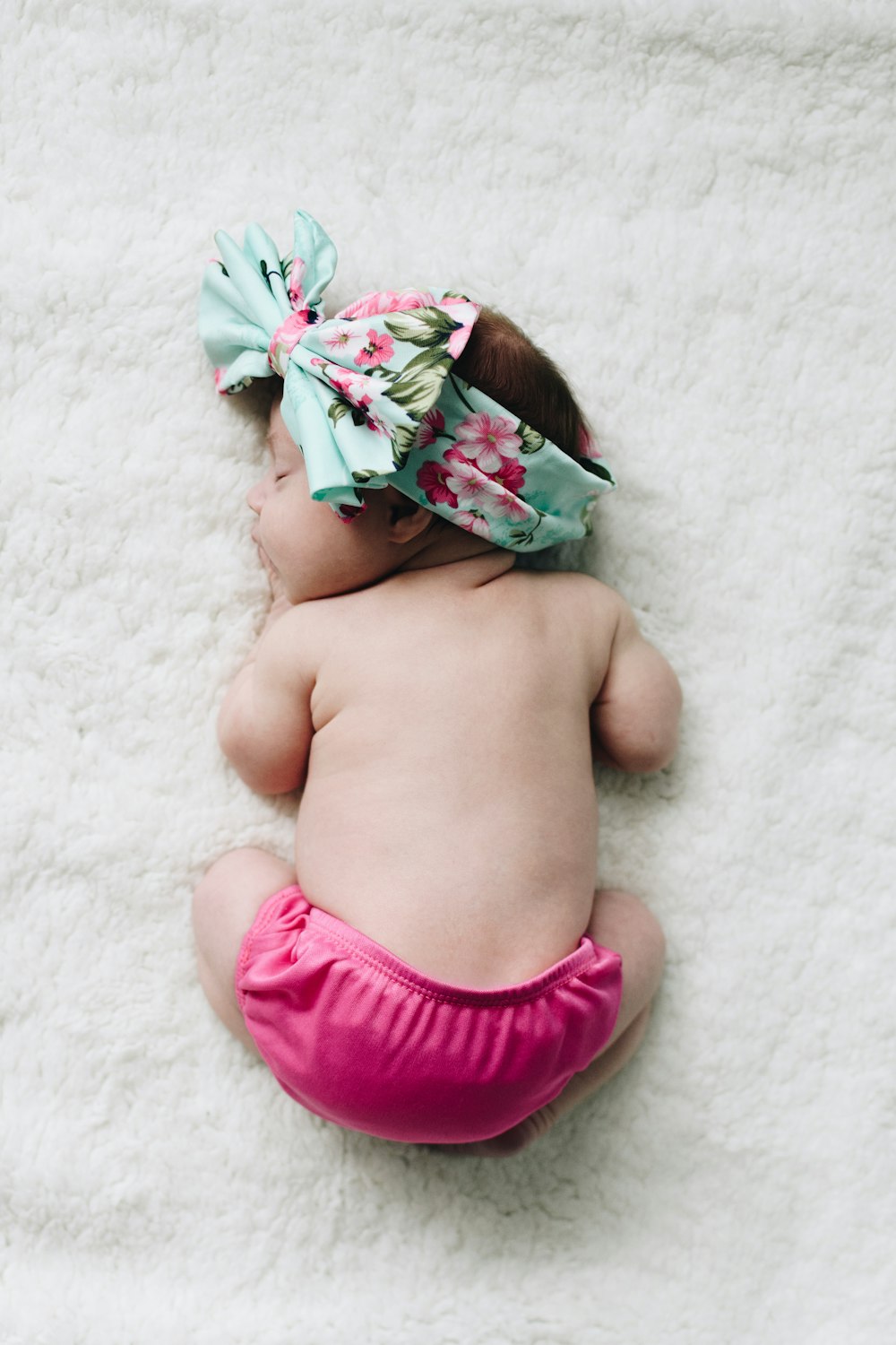 calcinha rosa do bebê