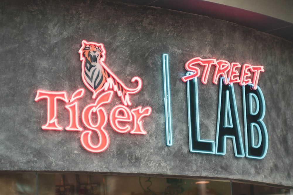 Tiger Street Lab neon sign