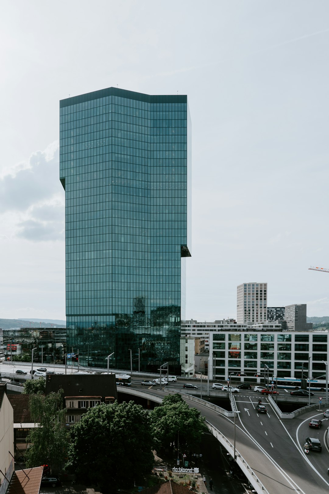 gray and white buildings under white sky