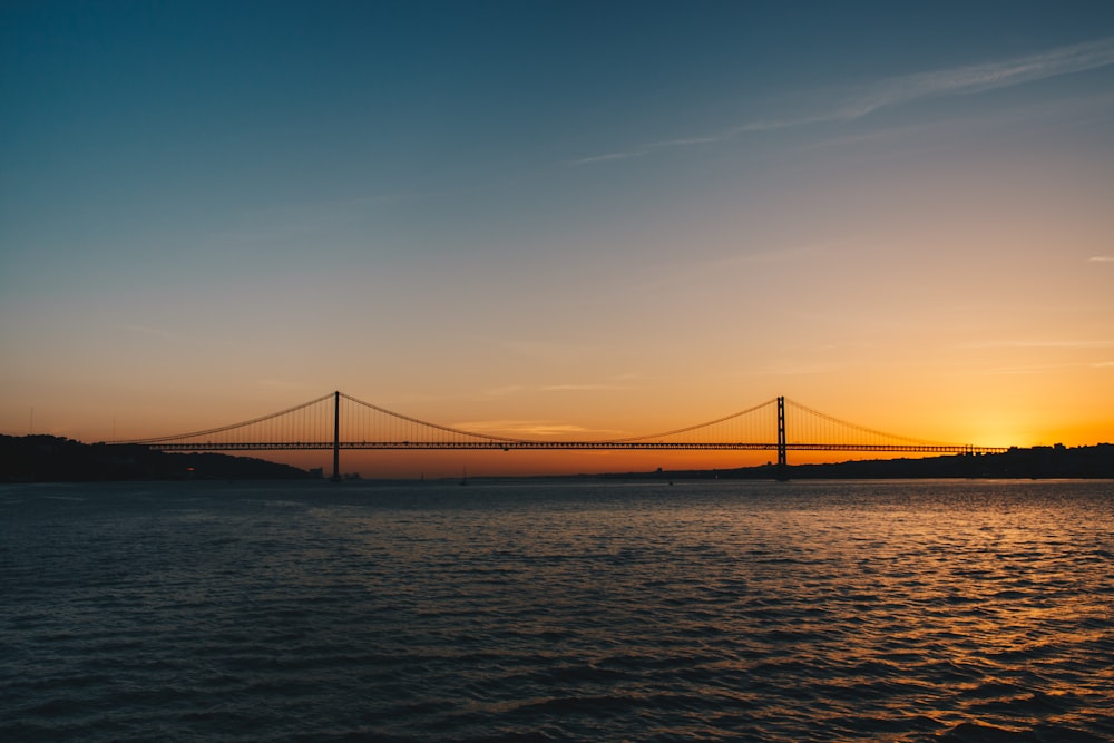 bridge during golden hour
