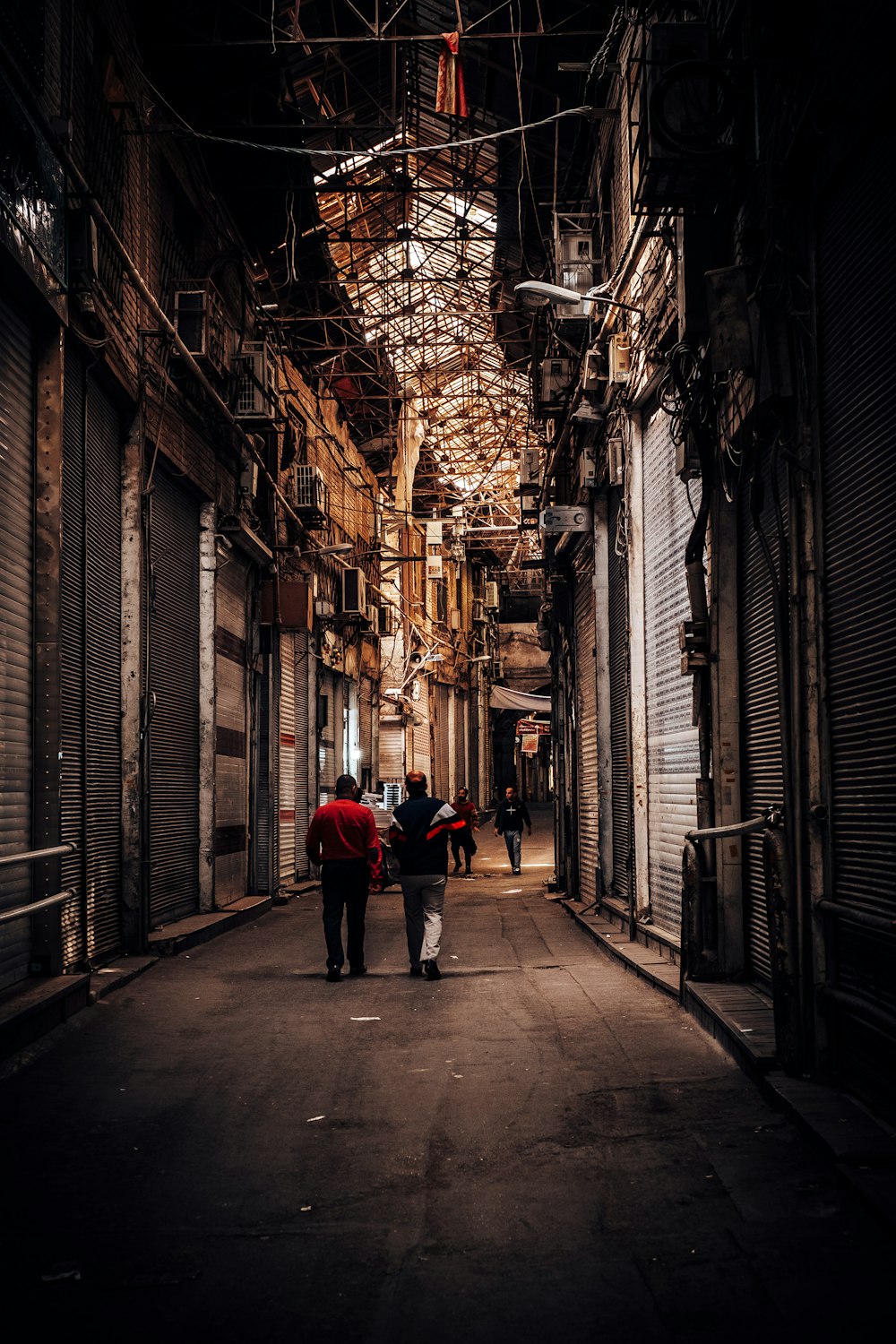 two men walking on streets