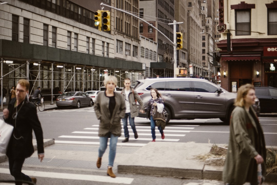 people walking near building