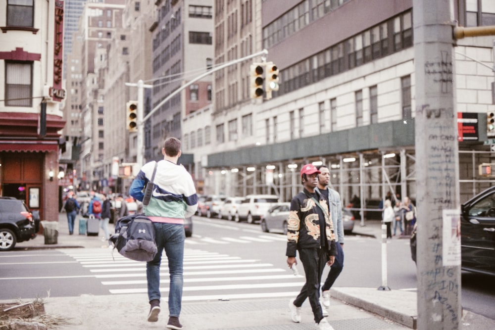 people walking on street