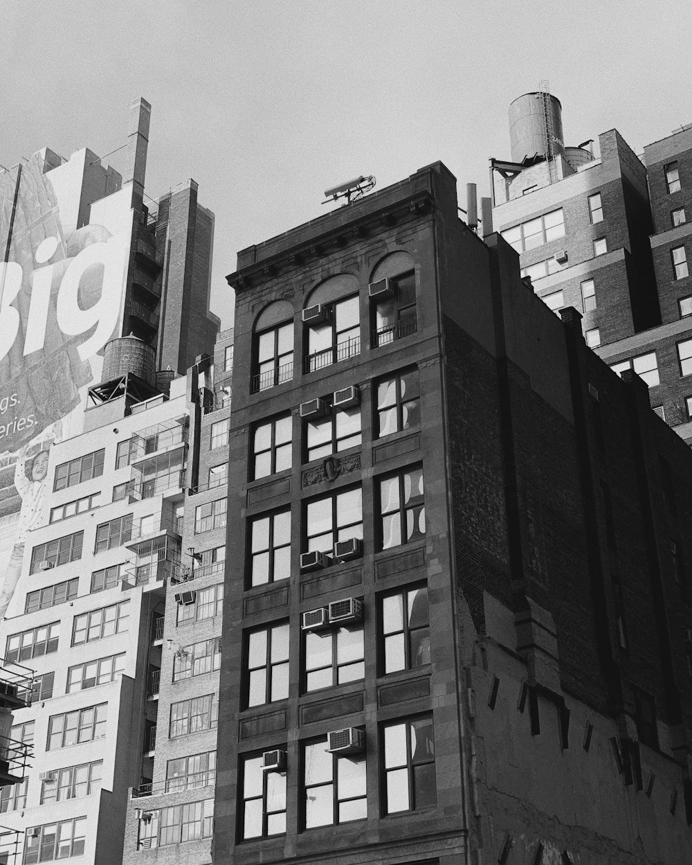 grayscale photography of buildings