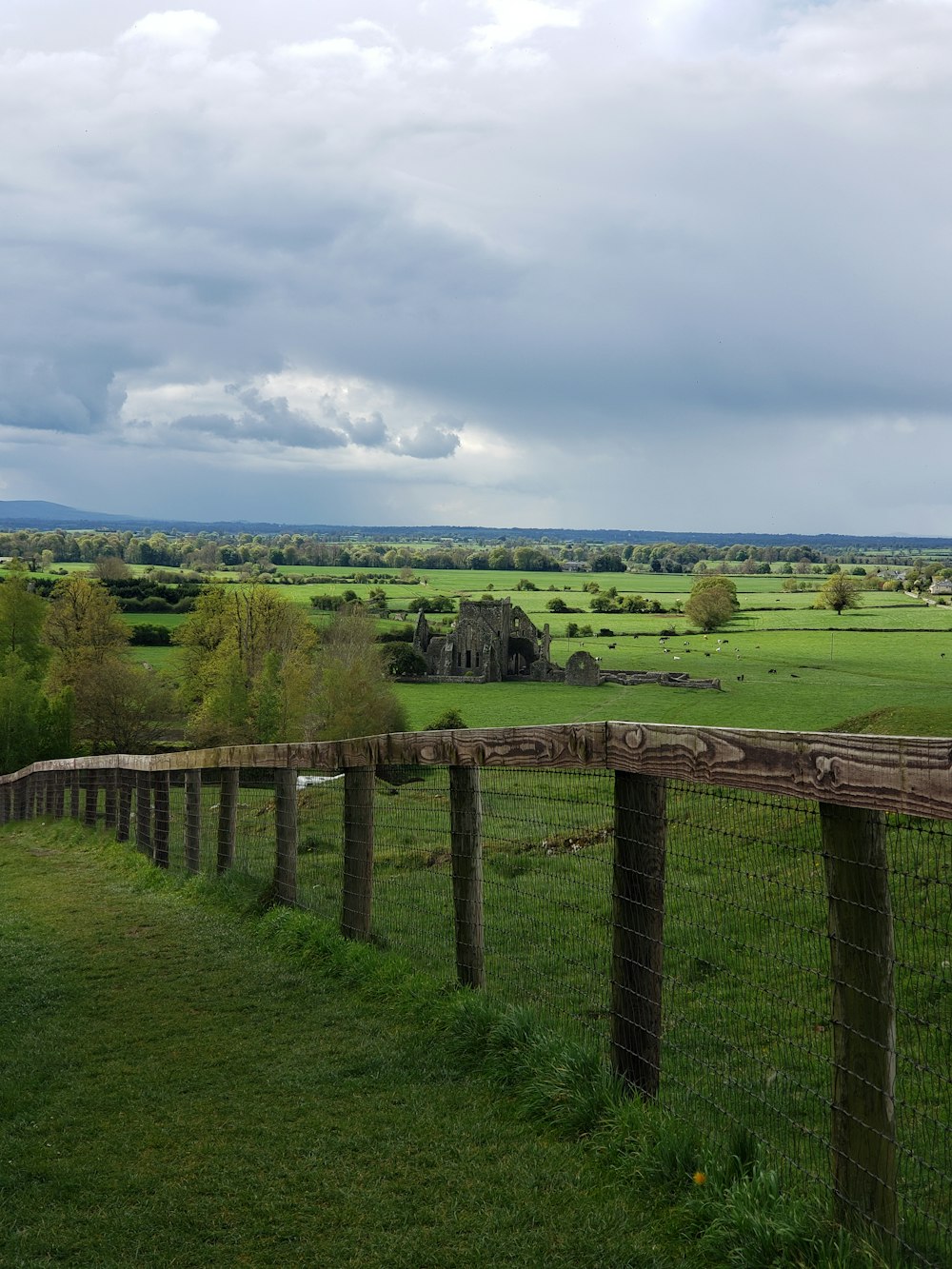 brown wooden fence