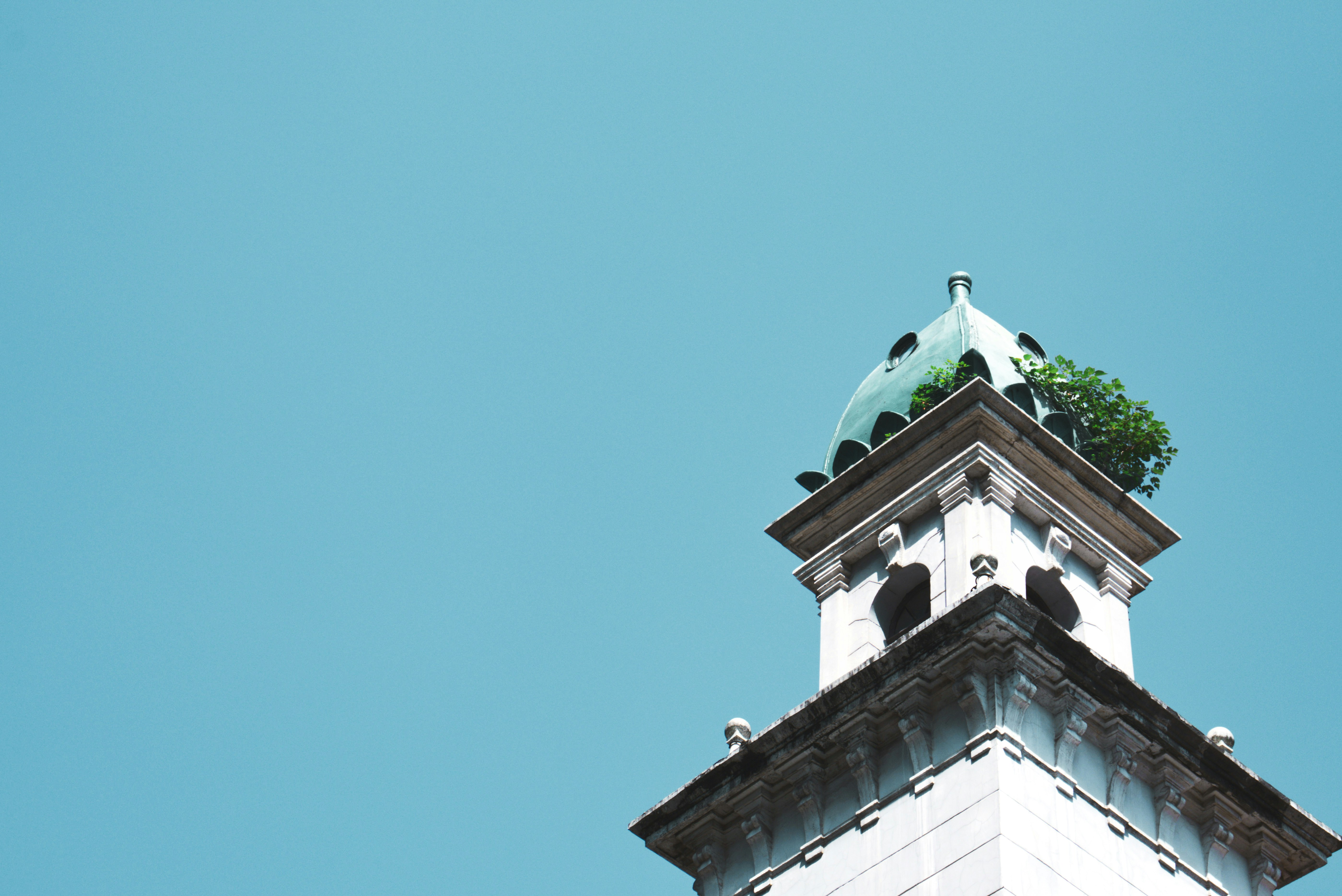 white concrete tower