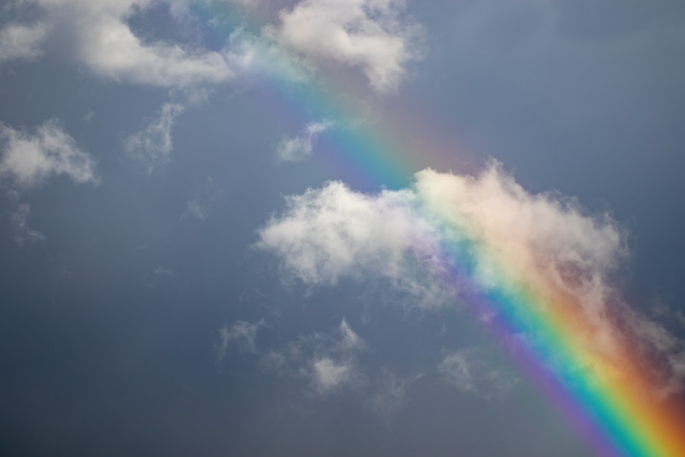 rainbow during daytime