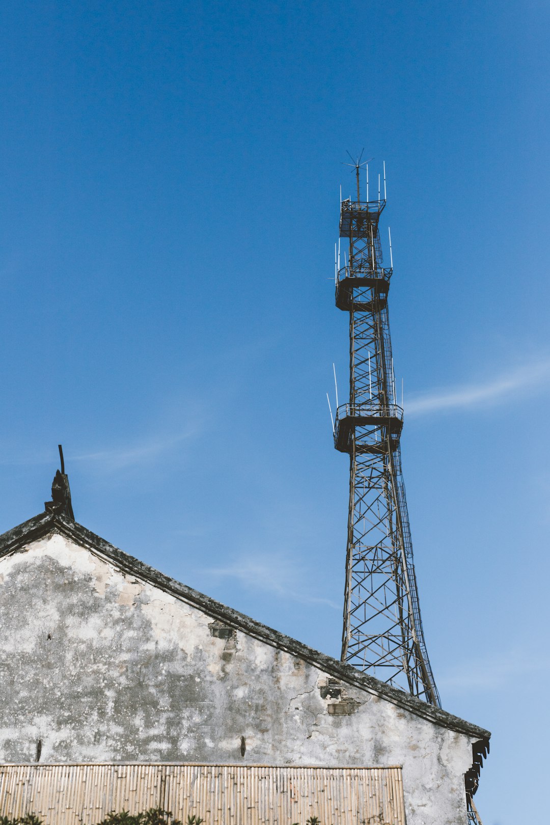 low angle photo of transmission network