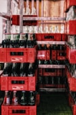 bottles in crate
