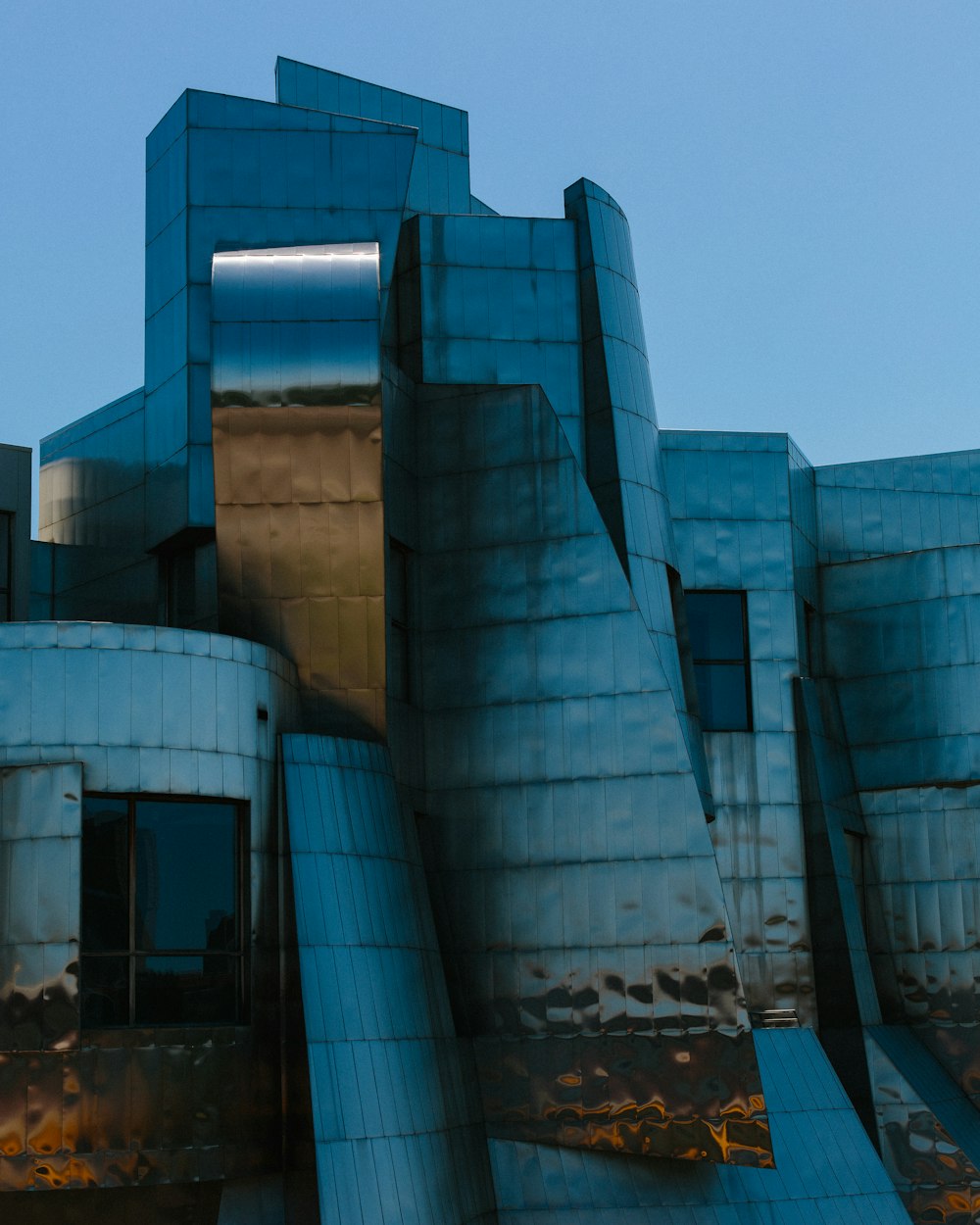 architectural photo of gray buildings