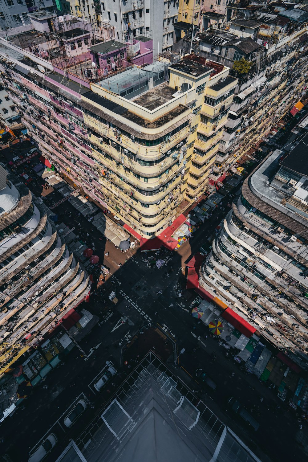 bird's eye view of high-rise building