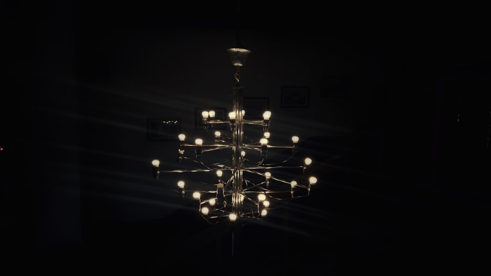 black chandelier