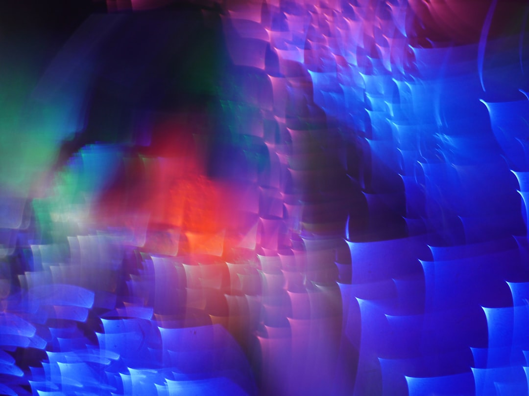 a multicolored abstract photograph of a person