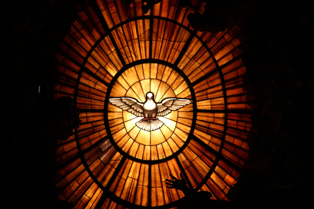 brown stained glass