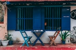 A vibrant garden space with creative outdoor furniture.