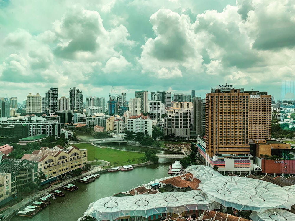 aerial view of city during daytime