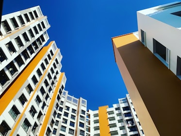 low-angle photography of high-rise building