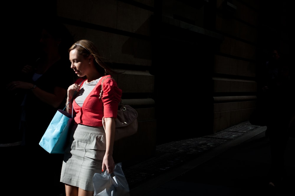 woman wearing pink dress