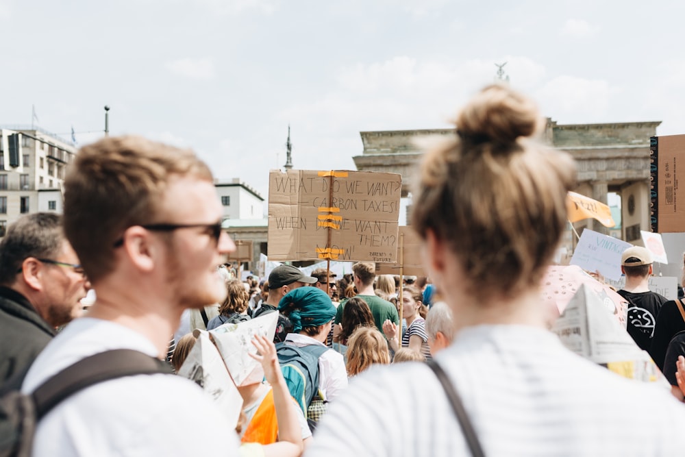 people gathering near outdoor during daytime