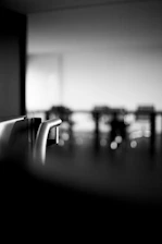 Blurred right side of a futuristic smart home interior, perfect for text overlay.