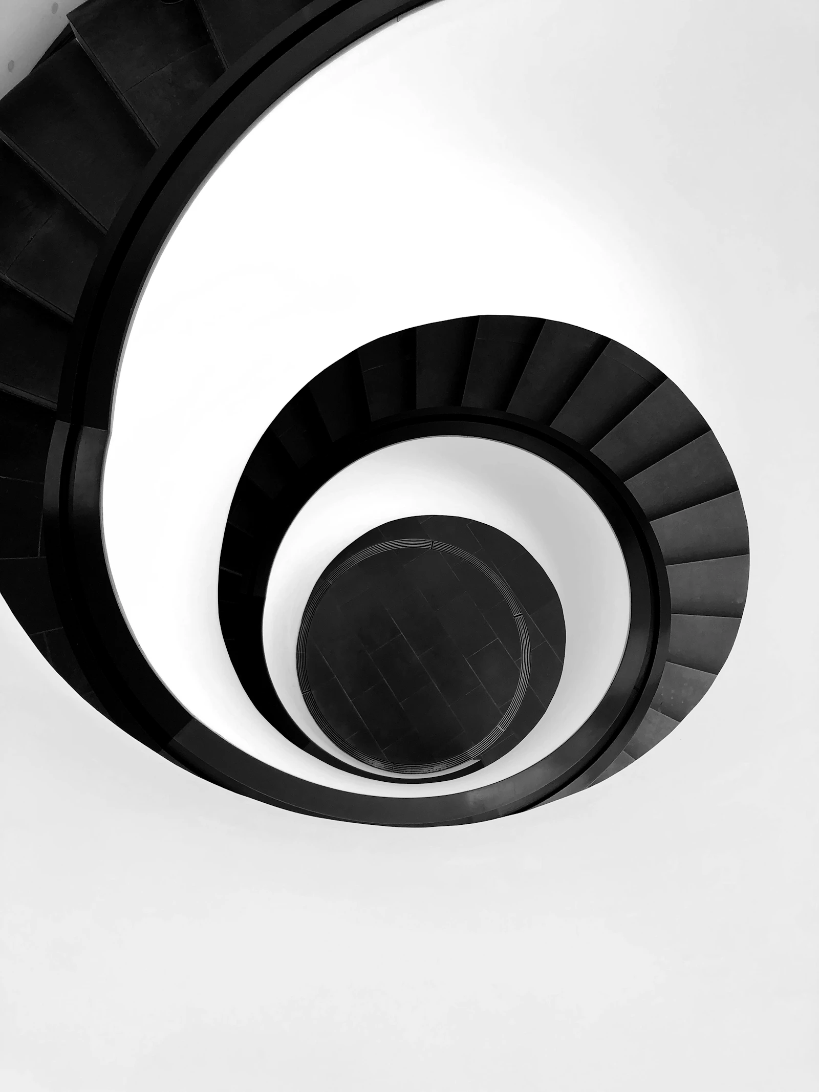 Spiral stairway illustration