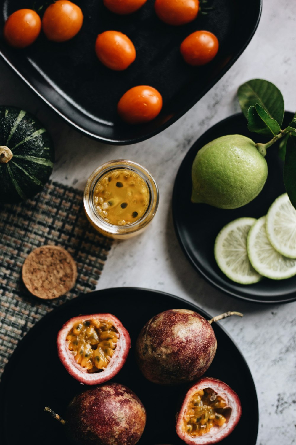 fruits in dish