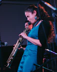 unknown celebrity playing musical instrument