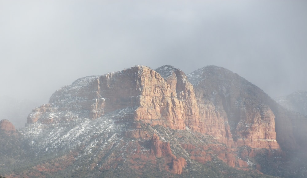 landscape photography of brown and gray mountain