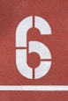 red and white 6 text