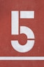 red and white 5 text