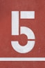 red and white 5 text