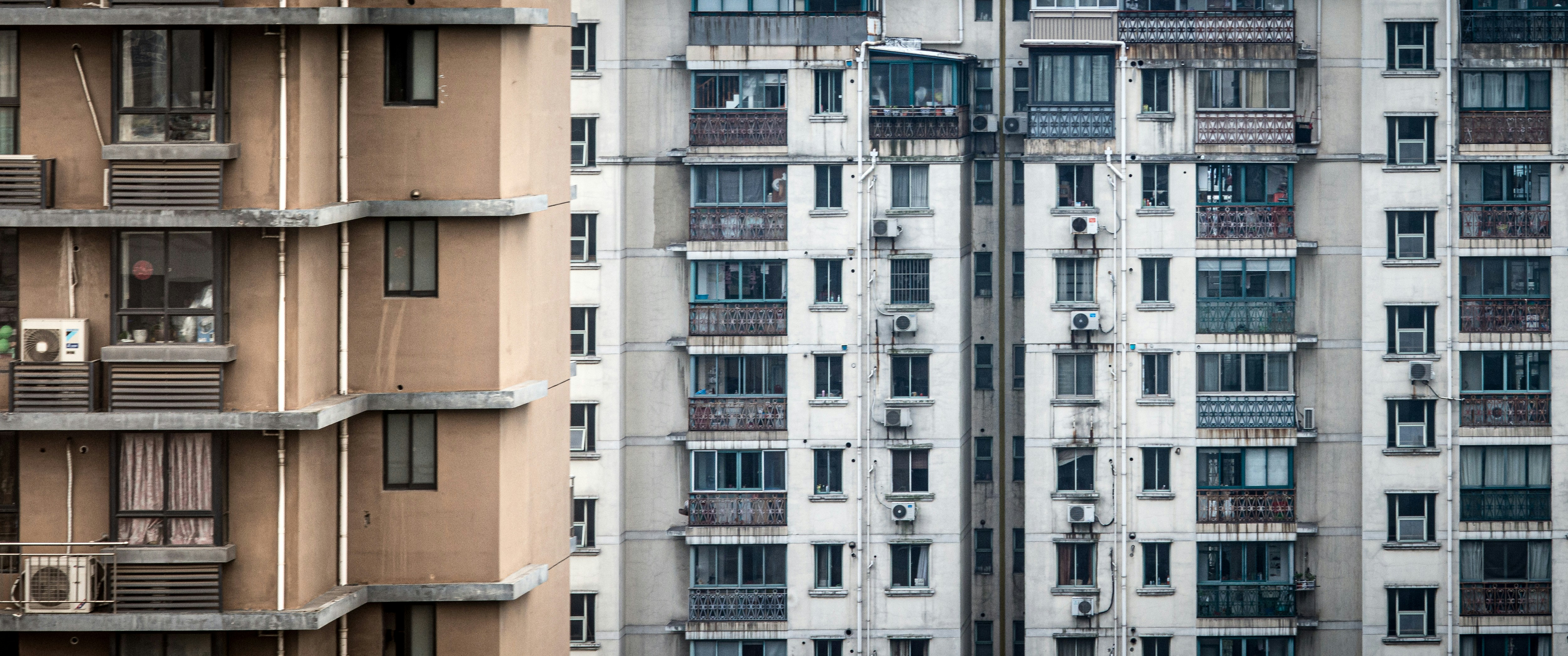 white and brown concrete buildings