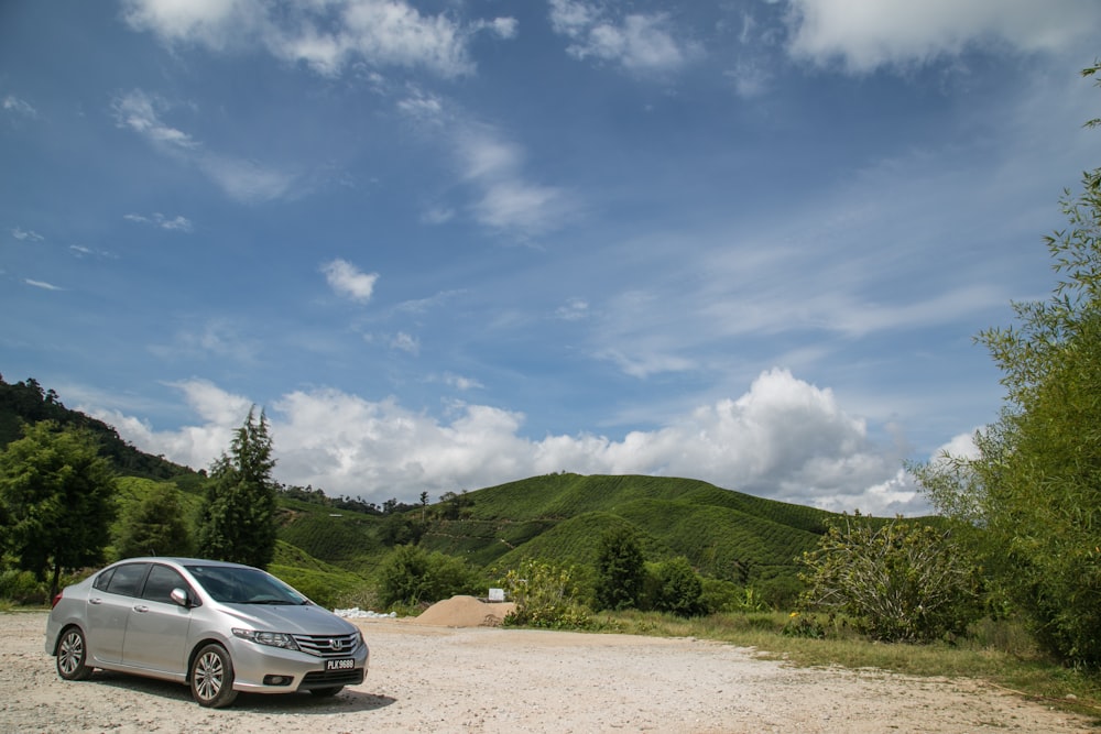 silver sedan