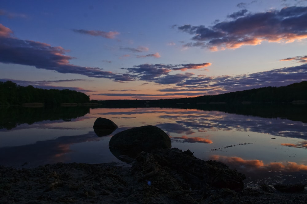 rocks near body of water