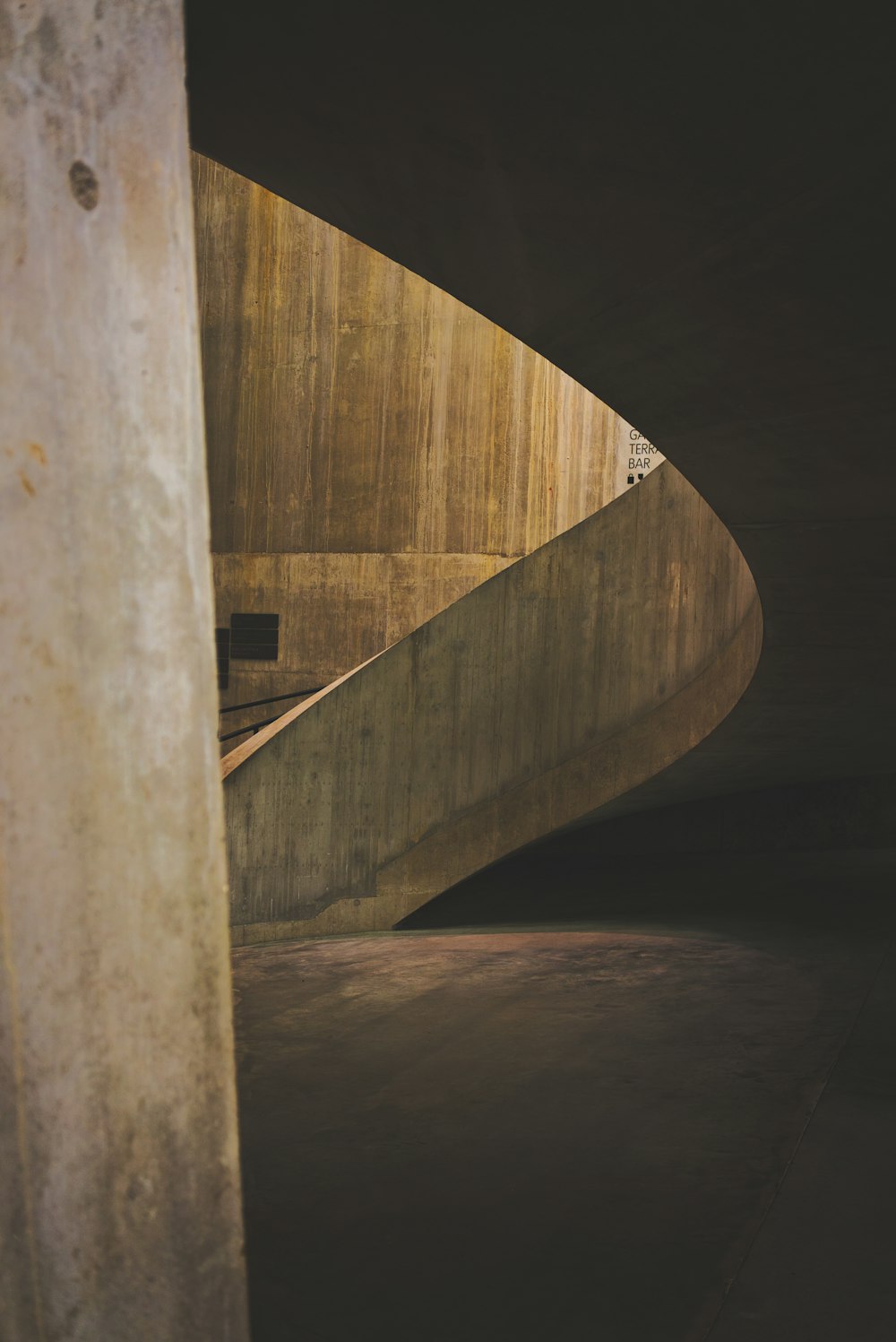 brown concrete ramp