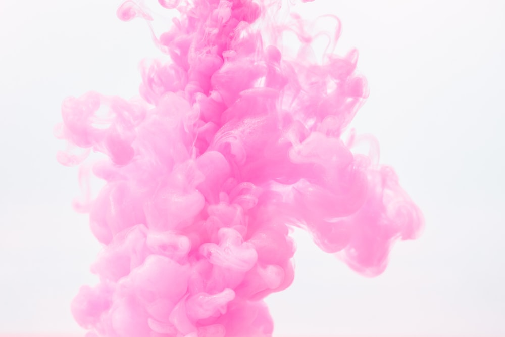 ピンクの液体の接写