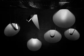 Minimalist LED pendant lights casting soft glows in a stylish living space